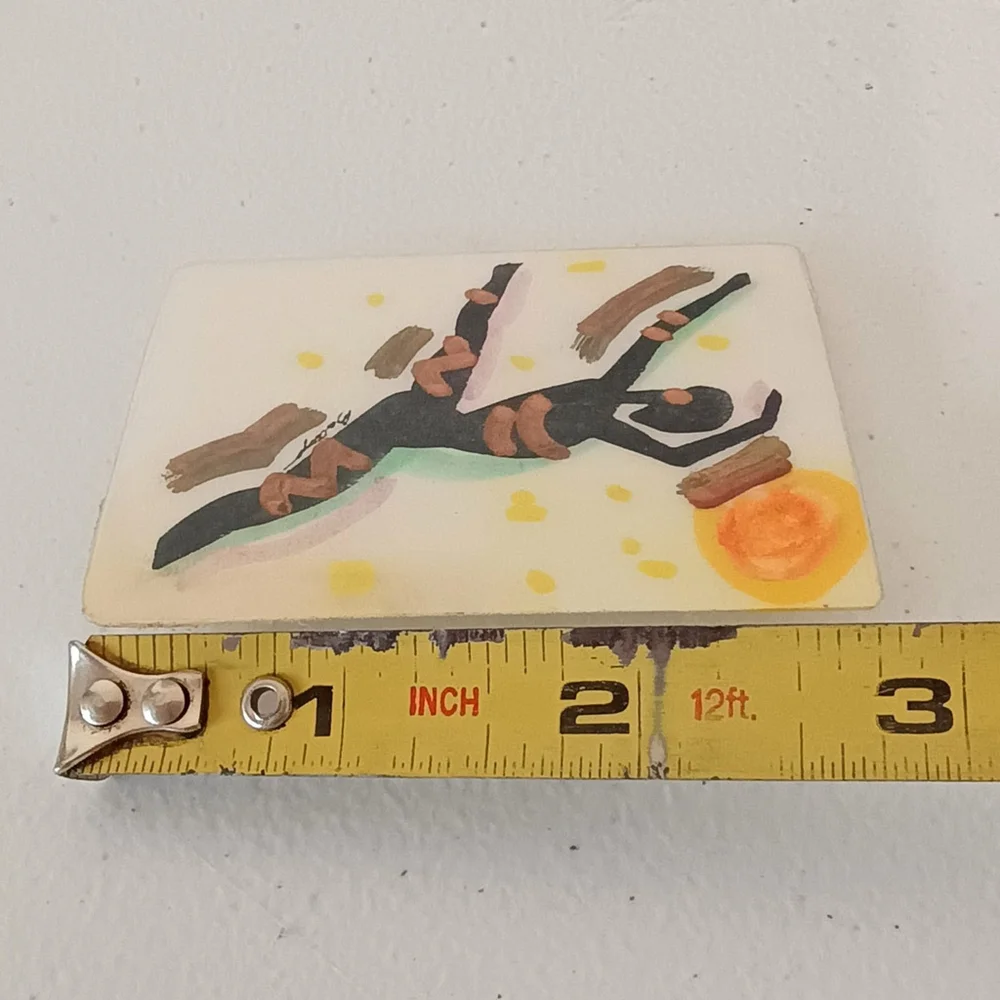 Vintage Modern Art Dancing Dancer Girl Brooch Pin Designs By James Baltrop